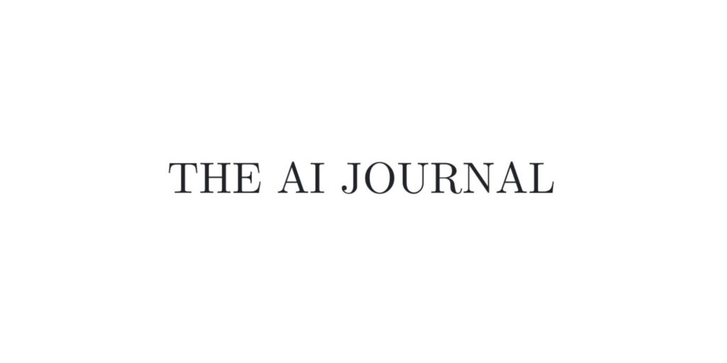 The image displays the text THE AI JOURNAL in uppercase letters, centered on a plain white background.