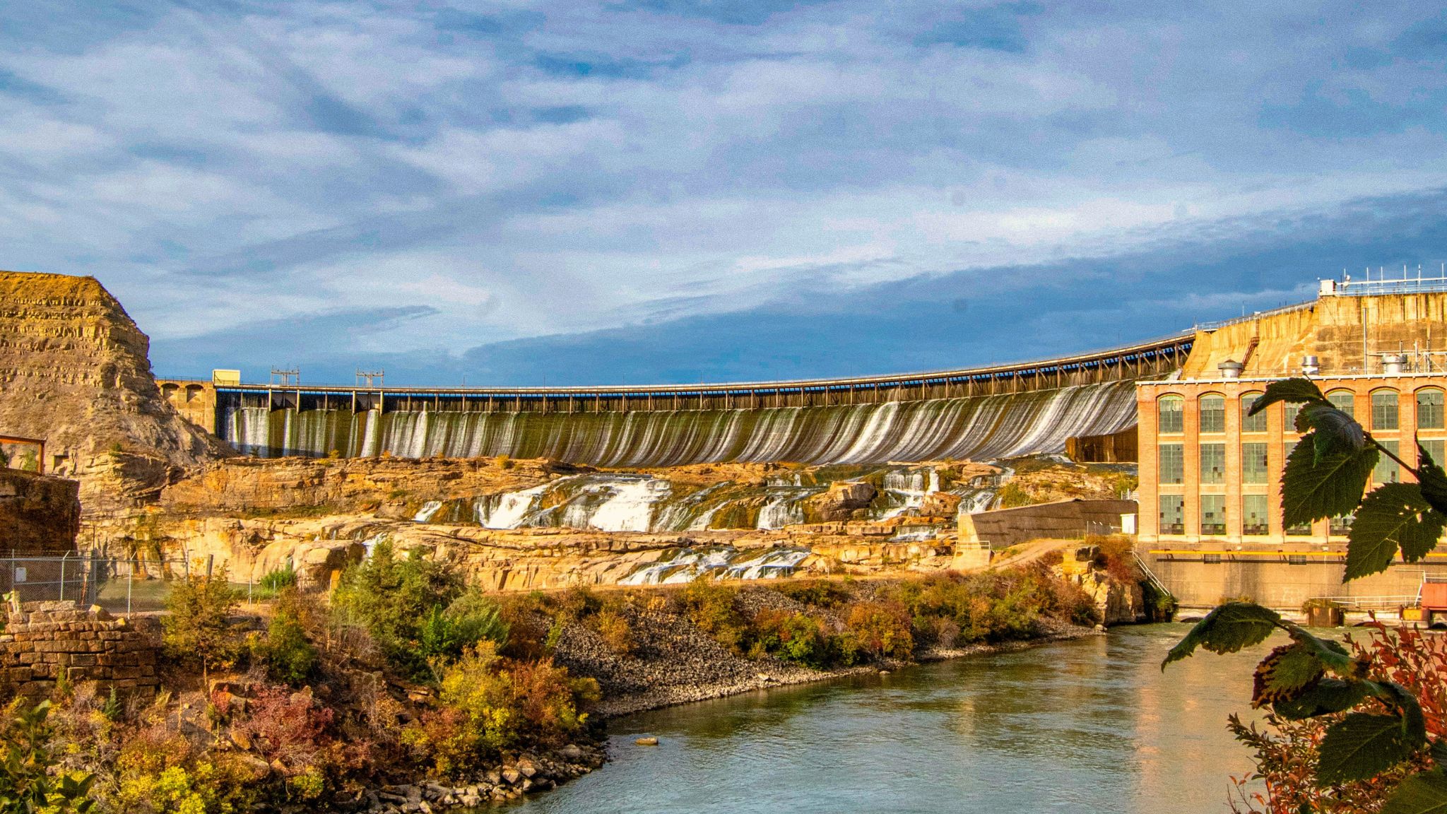 Image of a river dam replicating an automated content quality gate.